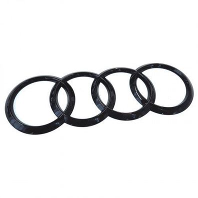 Original Audi Ringe Emblem schwarz Logo Aufkleber Black Edition 80A853742AT94
