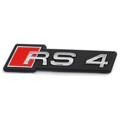 Original Audi RS4 (8W) Schriftzug Kühlergrill Logo Plakette chrom 8W0853736H2ZZ