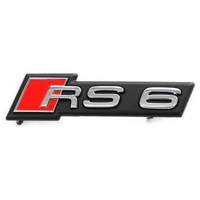 Original Audi RS6 (C8) Schriftzug Kühlergrill Logo Plakette chrom 4K0853736C2ZZ