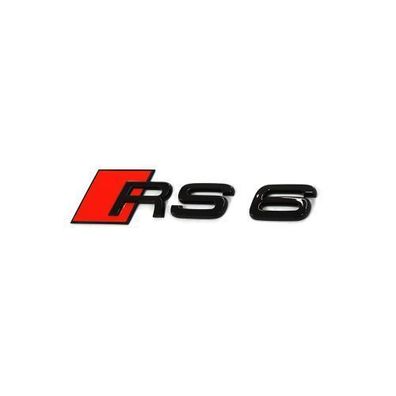 Original Audi RS6 Schriftzug Tuning Emblem Exclusive Black Edition Logo schwarz