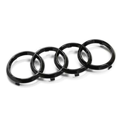 Original Audi Zeichen Kühlergrill Ringe Black Edition Emblem Blackline schwarz