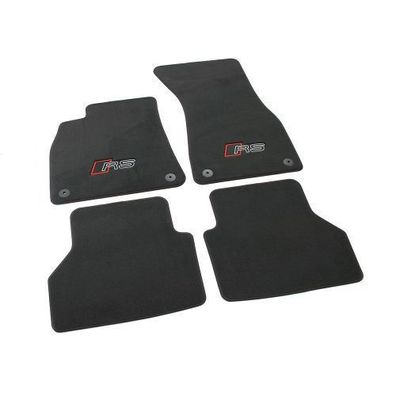Original Audi RS Textilfußmatten Premium Velours Fußmatten 4x Stoffmatten