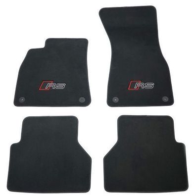 Original Audi Textilfußmatten RS-Logo Velours Fußmatten 4x Stoffmatten 4K1863011FJTV
