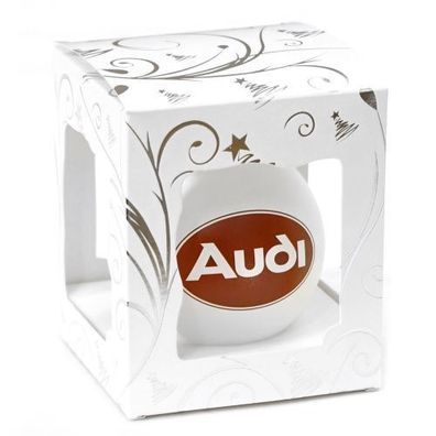 Audi Christbaumkugel Glas Weihnachtsbaum Kugel Weihnachtskugel Logo A8-9016
