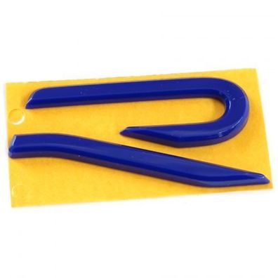 Original VW Schriftzug R Logo Emblem Tuning Sport Aufkleber Design blau