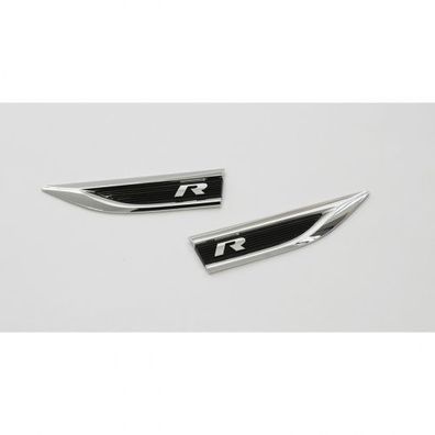 Original VW T-Roc R-Modell Plakette seitlich Kotflügel Emblem 2-teilig Logo
