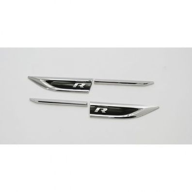 Original VW T-Roc R-Modell Plakette seitlich Kotflügel Emblem 4-teilig Logo