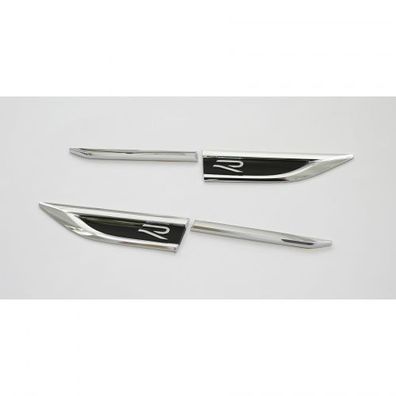 Original VW T-Roc R-Modell Plakette Set seitlich Kotflügel Emblem 4-teilig Logo
