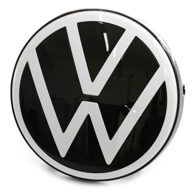 Original VW Zeichen Emblem ID. Buzz Zierleiste vorn Logo weiß/schwarz 1T3853601AWA