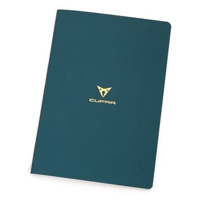 Seat CUPRA Notizheft DIN A5 Notizbuch Petrolblau/ Kupfer OKD105362219