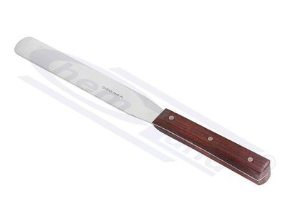 Edelstahlspachtel 310mm mit Holzgriff