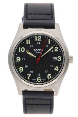 Boccia Herren-Titanuhr mit Saphirglas 3674-01