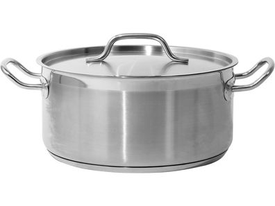 Profi Kochtopf Niedrig 28x13cm 8 Liter mit Deckel