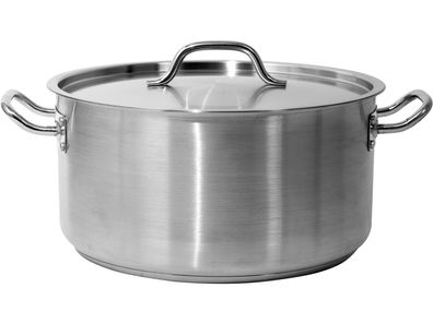 Profi Kochtopf Niedrig 36x18cm 18,3 Liter mit Deckel
