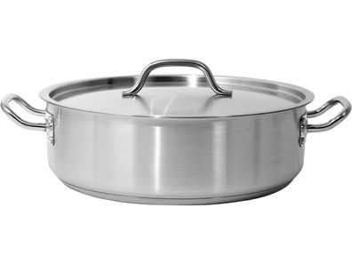 Profi Kochtopf Niedrig 36x11cm 11,2 Liter mit Deckel