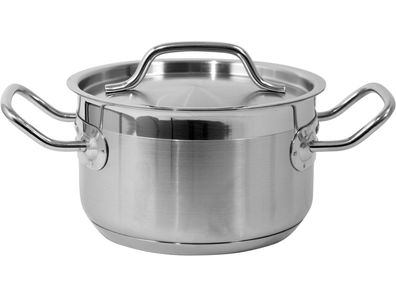 Profi Kochtopf MEDIUM 16x9,5cm 1,9 Liter mit Deckel