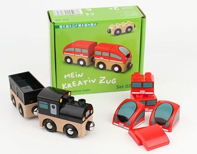 Noppi | Mein Kreativ Zug Set: Regio und Dampflok
