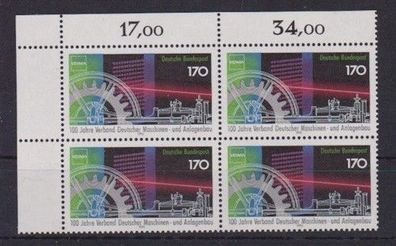 BRD 1992 postfrisch 4er Block MiNr. 1636 Deutscher Maschinen- und Anlagenbau