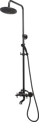 Duschsäule, Duschpaneele Retro Black 1