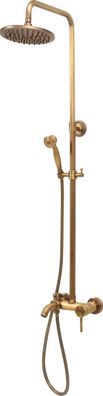 Duschsäule, Duschpaneele RETRO BRONZE Duscharmatur