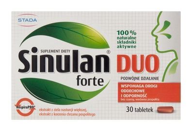 Sinulan Duo Forte 30 Tabletten - Starke Unterstützung für Atemwege