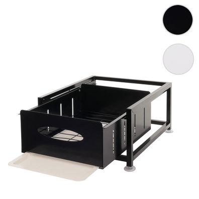 Schrankschublade HWC-N51 mit Tablett, Schrankauszug ausziehbar Metall 19x34x42cm
