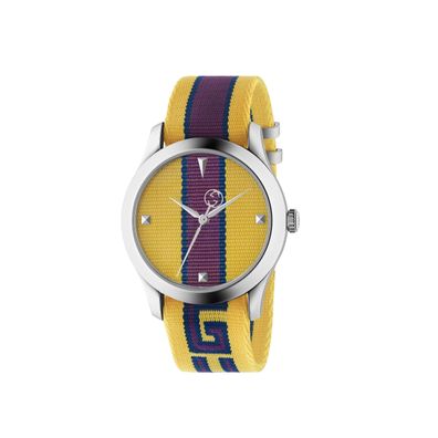 Gucci - Ya1264069 - Stahlkoffer, Gelb, Blau und Lila Nylon, gelb, blau und lila Nylon
