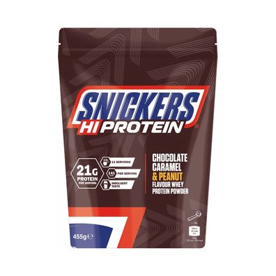 Mars Protein Snickers Protein Powder (455g) Chocolate. Caramel and Peanut Flavour