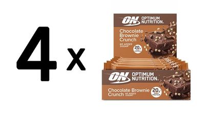 4 x Optimum Nutrition Protein Crisp Bar (10x65g) Marshmallow Crunch