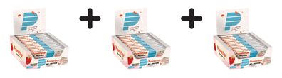 3 x Powerbar 40% Protein + Crisp Bar (12x40g) Strawberry White Choc