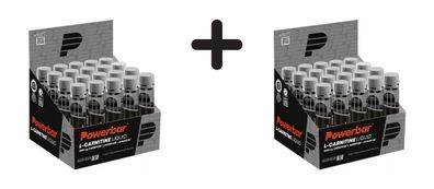 2 x Powerbar L-Carnitine Liquid Ampoules (20x25ml) Unflavoured