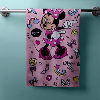 Disney Minnie Mouse Duschtuch Strandtuch Badetuch 70 x 140 cm