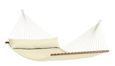 La Siesta Alabama Vanilla gepolsterte Stabhängematte Kingsize wetterfest natur