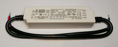 Mean Well LPF-16D-15 LED Netzteil KSQ 16W 15V 1,07A CC + Dimmbar IP67