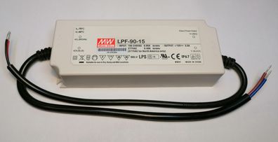 Mean Well LPF-90-15 LED Netzteil KSQ 75W 15V 5A CC+CV IP67
