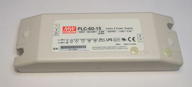 Mean Well PLC-60-15 LED Netzteil KSQ 60W 15V 4A CC+CV einstellbar IP20