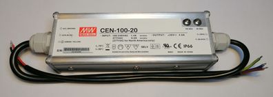 Mean Well CEN-100-20 LED Netzteil KSQ 96W 20V 4,8A CC+CV einstellbar IP66
