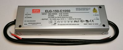 Mean Well ELG-150-C1050 Led Netzteil KSQ 150W 72-143V 1050A CC IP67