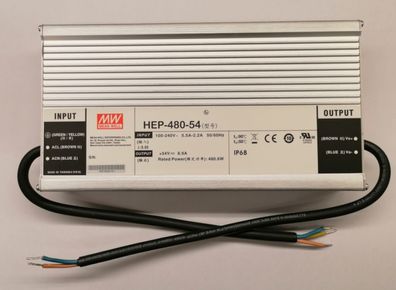 Mean Well HEP-480-54 Netzteil IP68 480W 54V/8,9A CV