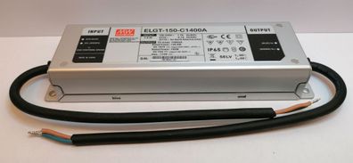Mean Well ELGT-150-C1400A Led Netzteil KSQ 150W 54-107V 1400mA CC + einstellbar IP65