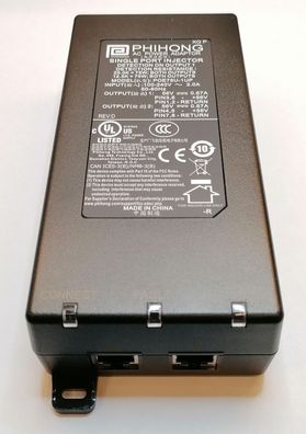 Phihong POE75U-1UP POE Netzteil Injektor 1-Port 75W OUT: 2x56V / 2x0,67A IN: 230V AC