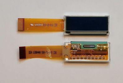 LCD STN Grafikmodul DEM128044ASBH-PWN 128x44 weiß/blau Display Elektronik