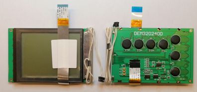 LCD FSTN Grafikdisplay DEM320240DFGH-CW 320x240 schwarz/weiß 4,7inch Display Elektron