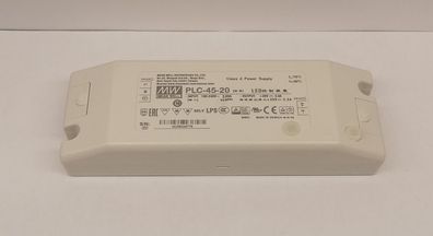 Mean Well PLC-45-20 LED Netzteil KSQ 45W 20V 2,3A CC+CV einstellbar IP20