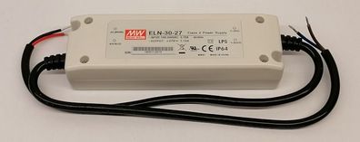 Mean Well ELN-30-27 Led Netzteil KSQ 30W 27V 1,12A CV+CC IP64