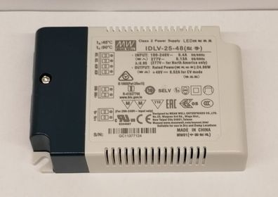Mean Well IDLV-25-48 Led Netzteil 25W 48V/0,52A CV dimmbar