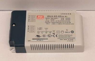 Mean Well IDLV-65-60 Led Netzteil 65W 60V/1,08A CV dimmbar