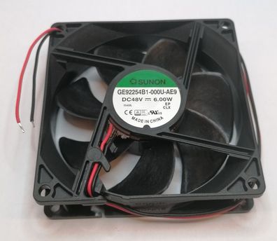 Sunon Léfter GE92254B1-000U-AE9 48V 6W 92x25 K 127,3mÂ³/h 47dBA IP68