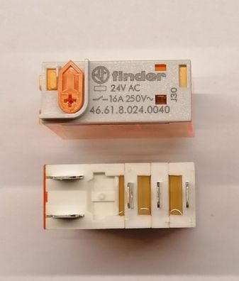 Finder 46.61.8.024.0040 Steckrelais 24VAC - 1 Wechsler 250V/16A