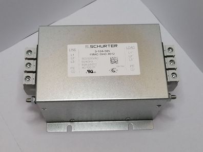 Schurter Netzfilter FMAC-394C-8012 NEO 3-104-585 3-Phasig 520VAC 80A